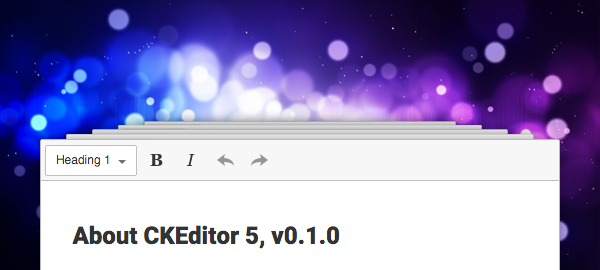 First Developer Preview of CKEditor 5 Available image