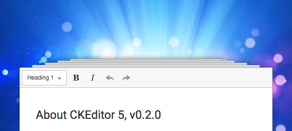 Second Developer Preview of CKEditor 5 Available image