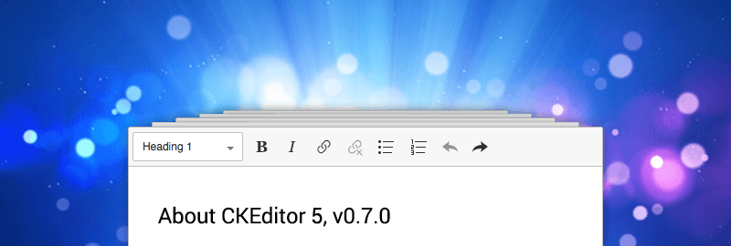 Seventh developer preview of CKEditor 5 available image
