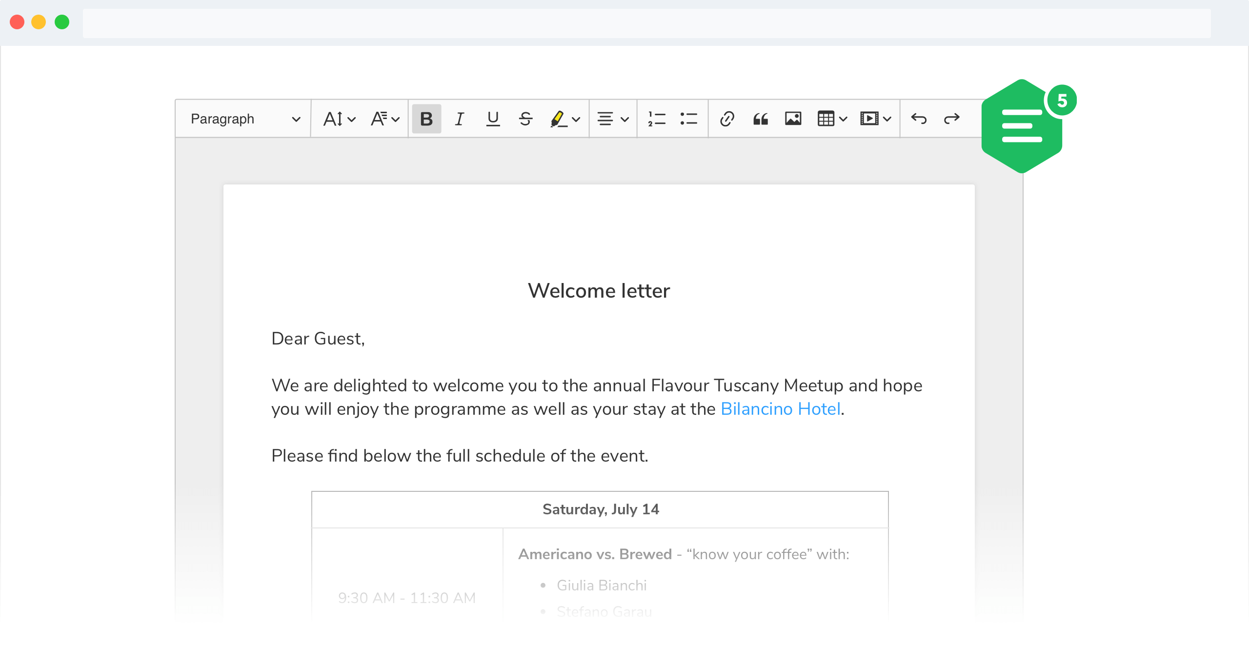 CKEditor5 decoupled document editor build screenshot